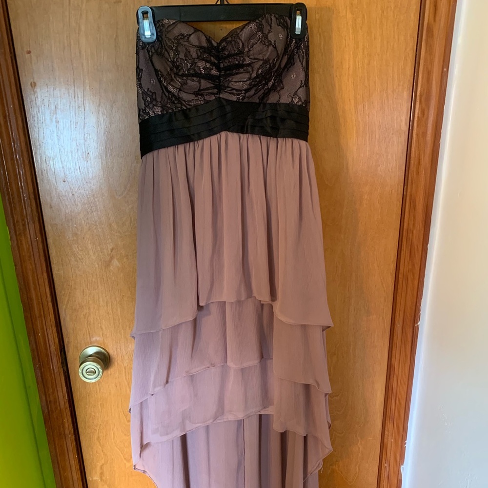 Max & cleo bcbg high low strapless dress